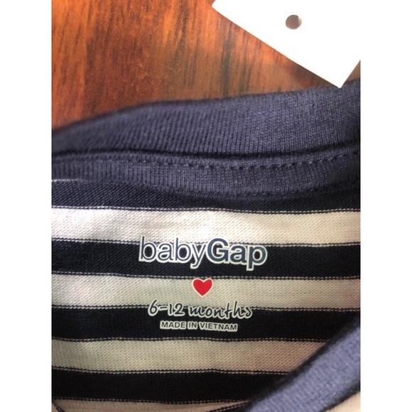 NWT Baby Gap stripes tee shirt size 6-12m - Picture 3 of 4